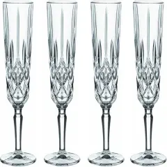 Nachtmann Noblesse Crystal Champagne Glass, 5.4 Ounces, Set of 4