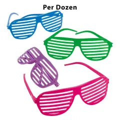 Novelty Shutter Glasses 12 Pc