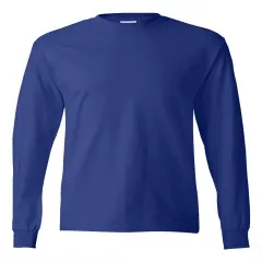 Hanes&reg; Authentic Classic Fit Crewneck Long Sleeve T-Shirt Deep royal