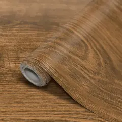 Peel and Stick Decorative Paper Roll, 17-1/2" x 10 ft, Classic Wood