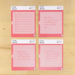 Dear Santa 4 pc Cookie Stencil Set