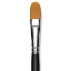 Utrecht Synthetic Sablette Brush - Long Handle, Filbert, Size 16