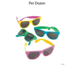 Bright Neon Nomad Sunglasses 12 Pieces