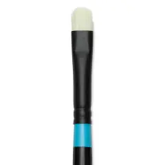 Princeton Series 6500 Aspen Synthetic Brush - Size 4, Short Oval Filbert, Long Handle