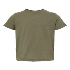 Rabbit Skins&reg; Toddler Crewneck Short Sleeve Fine Jersey Tee Vintage military gre