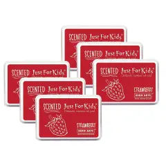 Just for Kids&reg; Scented Ink Pad Strawberry/Red, Pack of 6