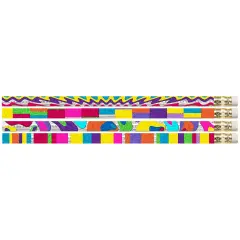 Watercolors Motivational/Fun Pencils, Pack of 144
