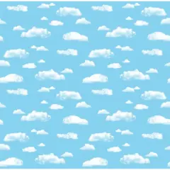 Bulletin Board Art Paper, Clouds, 48" x 50', 1 Roll