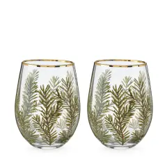 Woodland Stemless Wine Glass Set 