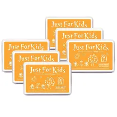 Just for Kids&reg; Ink Pad, Orange, Pack of 6