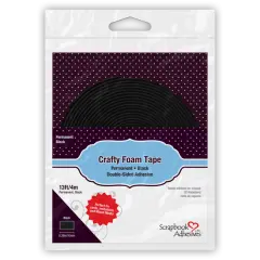 Crafty Foam Tape Black Roll 13 ft 1/16" thick