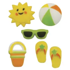 Summer Fun Assortment Dec-Ons&reg; Decorations 12ct