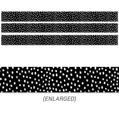 Messy Dots on Black EZ Border, 48 Feet Per Pack, 3 Packs