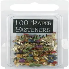 Creative Impressions Mini Metal Paper Fasteners 3mm 100/Pkg-Round - Matte Heritage