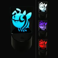 Cute Cartoon Honey Bee Bumblebee 3D Illusion LED Night Light Sign Nightstand Desk Lamp