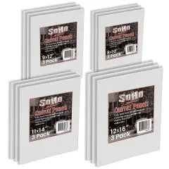 SoHo Urban Artsti Cotton Canvas Panel Multi-Size Bundles - Assorted Sizes