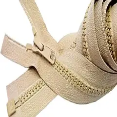 YKK Sale 30 Inch Sport Separating Zipper Color K128 Bimini Tan - Medium Weight Vislon Jacket Zip YKK #5 Molded Plastic (1 Zipper/Pack)