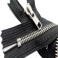 YKK 20" Nickel Metal Zipper YKK #5 Closed Bottom - Color 580 Black (1 Zippers/Pack)