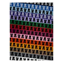 Medical Scrubs and Stethoscope Hospital Doctor Nurse Satin Ribbon Bows Gift Wrapping - 1" - 3 Yards Silver Ribbon