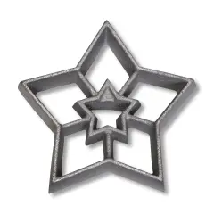 Rosette Bunuelos Cookie Iron,2-in-1 Star 2.75 x 0.5 Inches