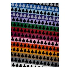 Card Suit Clubs Satin Ribbon for Bows Gift Wrapping DIY Craft Projects - 1" - 3 Yards Hot Pink Ribbon