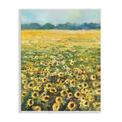 Stupell Industries Country Sunflower Field Landscape Wall Plaque Art
