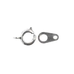 John Bead Must Have Findings 7mm Spring Rings Set, 20pcs Antique Silver