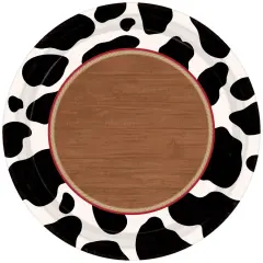 Yeehaw 10.5" Round Plates, 8ct