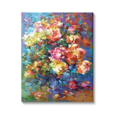 Stupell Industries Vibrant Flowers in a Vase Canvas Wall Art