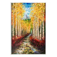 Stupell Industries Modern Birch Grove Painting Wall Plaque Art