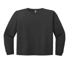 Next Level&reg; Unisex CVC Crewneck Long Sleeve Tee Charcoal