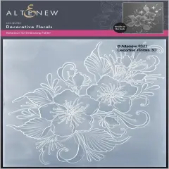 Decorative Florals 3D Embossing Folder
