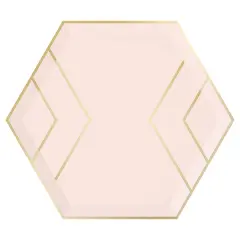 Paper Plates - Large - Blush & Gold