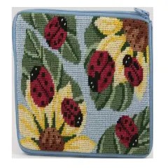 Cosmetic Purse - Ladybug - Needlepoint Kit Multicolor