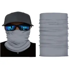 Solid Gray Tube Bandana Neck Gaiter Accessory