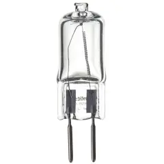 2Pk - SUNLITE 50w 120v Single Ended T3.5 GY6.35 Bi-Pin Base Clear 3200K Halogen Lamp Bright White
