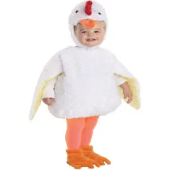 Belly Babies Plush White Farm Chicken Toddler Costume