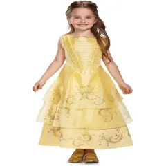 Child's Girls Deluxe Beauty And The Beast Belle Gown Costume