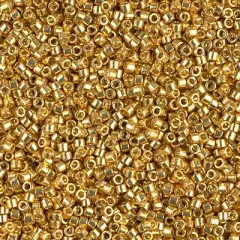 Miyuki Delica Bead 11/0, DB1832, Duracoat Galvanized Gold, 50 grams