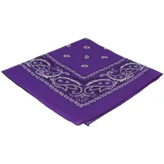 Purple Cowboy Cowgirl Western Bandana Head Scarf Costume Accessory