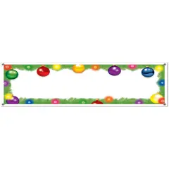 5' x 21" Blank Holidays Festive Christmas Sign Banner Decoration