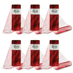 Premium Zebra Print Tulle Spool of 6" X 10 Yards Red