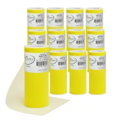 Pack of 12 Decorative Matte Tulle Spool of 6 Inch X 25 Yards Yellow