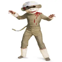 Zombie Sock Monkey Boy's Costume