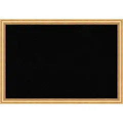 Salon Scoop Wood Framed Corkboard, Black Cork Salon Scoop Gold