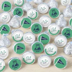 Big Dot of Happiness Par-Tee Time - Golf - Birthday or Retirement Party Small Round Candy Stickers - Party Favor Labels - 324 Count