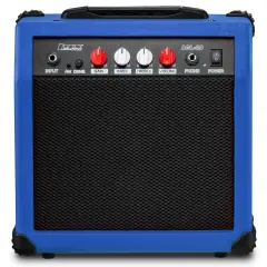 LyxPro Electric Guitar Amp, 20w Portable Mini Amplifier Blue