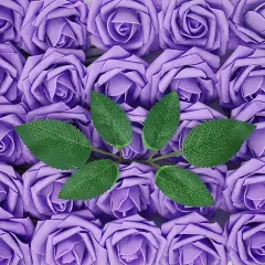 Wrapables Artificial Rose Flower, Real Touch Flowers for DIY Wedding Bouquets and Centerpieces Lilac