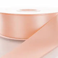 7/8" Double Faced Satin Ribbon Barely Peach