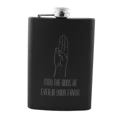 8oz BLACK May the Odds Be Ever In Your Favor Flask